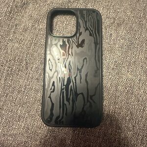 Black Wood Grain Phone Case